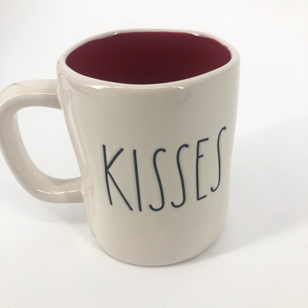 Rae Dunn Hugs and Kisses Mug Double Sided Mug, EUC